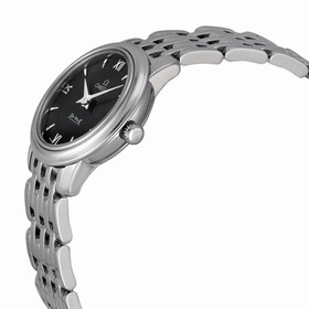 Omega De Ville Prestige Black Dial Stainless Steel Ladies Watch 42410246001001