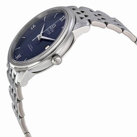 Omega De Ville Prestige Blue Dial Stainless Steel Ladies Watch 42410372003001