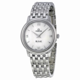 Omega De Ville Prestige Mother of Pearl Dial Stainless Steel Ladies Watch 424.10.27.60.05.001