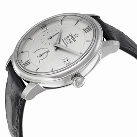 Omega De Ville Prestige Silver Dial Black Leather Men's Watch 424.13.40.21.02.001