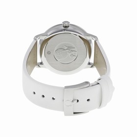 Omega De Ville White Diamond Dial White Satin Ladies Watch 42412336052001