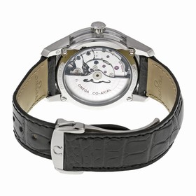 Omega DeVille Blue Dial Black Leather Men's Watch 431.33.41.21.03.001