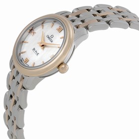 Omega DeVille Mother of Pearl Dial Rose Gold-tone Ladies Watch 42420246005002