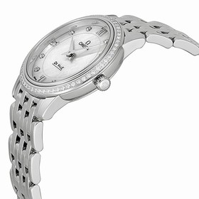 Omega DeVille Prestige Mother of Pearl Diamond Stainless Steel Ladies Watch 42415276055001