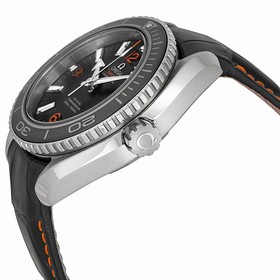 Omega Planet Ocean Black Dial Black Leather Unisex Watch 23233382001002