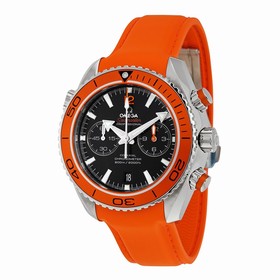 Omega Planet Ocean Chronograph Orange Rubber Strap Men's Watch 23232465101001