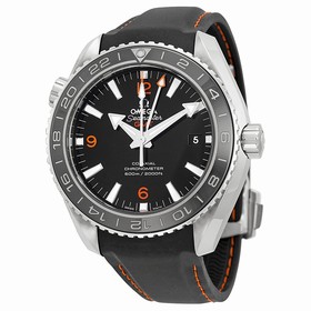 Omega Planet Ocean GMT Black Dial Rubber Strap Men's Watch 23232442201002