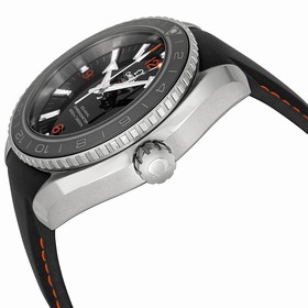Omega Planet Ocean GMT Black Dial Rubber Strap Men's Watch 23232442201002