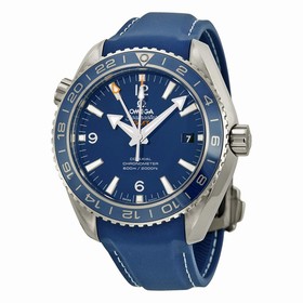 Omega Planet Ocean GMT Blue Dial Blue Rubber Men's Watch 23292442203001