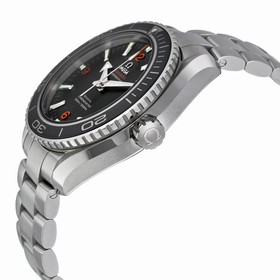 Omega Plant Ocean Big Size Black Dial Automatic Stainless Steel Men's Watch 23230462101003