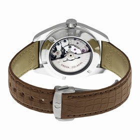 Omega Seamaster Aqua Terra GMT Silver Dial Brown Leather Men's Watch 23113432202004