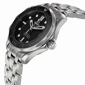Omega Seamaster Automatic Black Dial Stainless Steel Unisex Watch 21230362001002