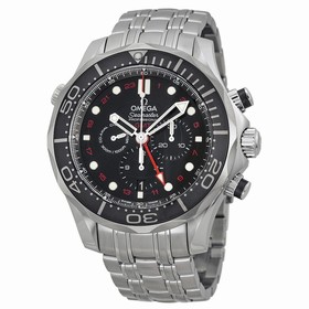 Omega Seamaster Diver Black Dial Chronograph Men's Watch 21230445201001
