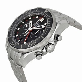 Omega Seamaster Diver Black Dial Chronograph Men's Watch 21230445201001