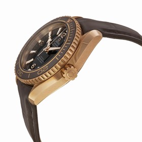 Omega Seamaster Planet Ocean Black Dial Black Leather Men's Watch 23263382001001