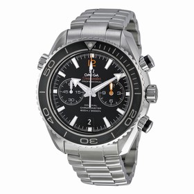 Omega Seamaster Planet Ocean Black Dial Chronograph Stainless Steel Men's Watch