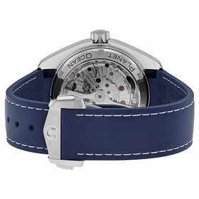 Omega Seamaster Planet Ocean GMT Blue Dial Leather Men's Watch 23232442203001