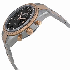 Omega Speedmaster Black Dial Chronograph Steel and 18kt Rose Gold Automatic Men's Watch 33120425101002