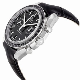 Omega Speedmaster Moonwatch Co-Axial Chronograph Black Dial Leather Men's Watch 311.33.44.51.01.001