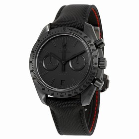 Omega Speedmaster Moonwatch Dark Side of the Moon "Black Black" Chronograph Black Dial Black Nylon Men's Watch 31192445101005
