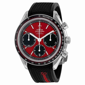 Omega Speedmaster Racing Automatic Chronograph Red Dial Stainless Steel Men's Watch 32632405011001