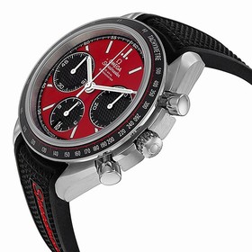Omega Speedmaster Racing Automatic Chronograph Red Dial Stainless Steel Men's Watch 32632405011001