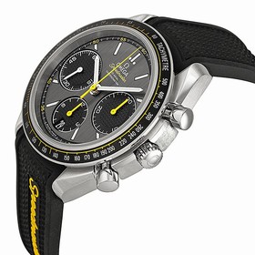 Omega Speedmaster Racing Grey Dial Black Rubber Men's Watch 32632405006001