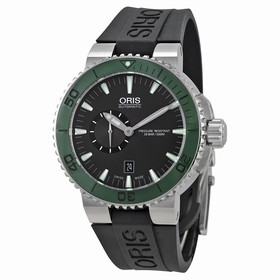 Oris Aquis Automatic Black Dial Stainless Steel Black Rubber Men's Watch 743-7673-4157RS