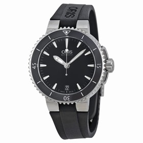 Oris Aquis Black Dial Black Ceramic Mid Size Watch 733-7652-4154RS