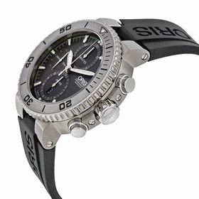 Oris Aquis Chronograph Grey Dial Rubber Men's Watch 01 674 7655 7253-07 4 26 34TEB