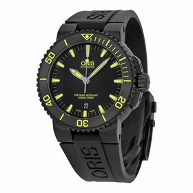 Oris Aquis Date Automatic Black Dial Black Rubber Men's Watch 733-7653-4722RS