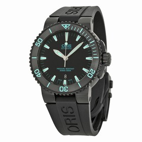 Oris Aquis Date Automatic Black Dial Black Rubber Men's Watch 733-7653-4725RS