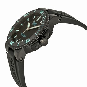 Oris Aquis Date Automatic Black Dial Black Rubber Men's Watch 733-7653-4725RS