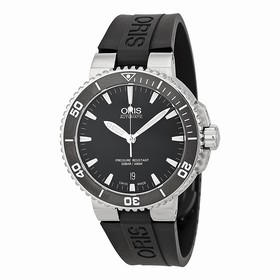 Oris Aquis Date Black Dial Black Rubber Men's Watch 01 733 7676 4154-07 4 21 34