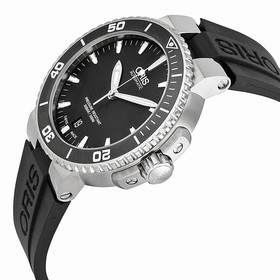 Oris Aquis Date Black Dial Black Rubber Men's Watch 01 733 7676 4154-07 4 21 34