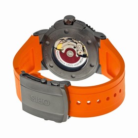 Oris Aquis Date Black Dial Orange Rubber Men's Watch 01 733 7653 4259-07 4 26 34