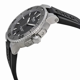 Oris Aquis Date Grey Dial Black Rubber Automatic Men's Watch 733-7653-4153RS