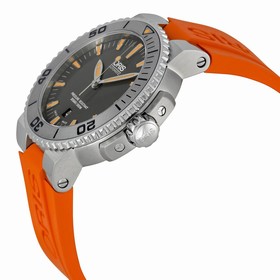 Oris Aquis Date Grey Dial Orange Rubber Men's Watch 01 733 7653 4158-07 4 26 34GEB