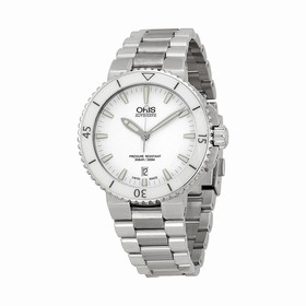 Oris Aquis Date White Dial Stainless Steel Men's Watch 01 733 7676 4156-07 8 21 10P