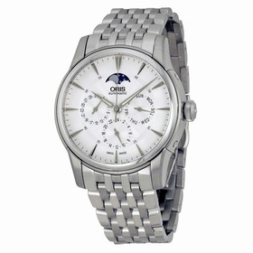 Oris Artelier Complication Automatic Silver Dial Stainless Steel Watch 781-7703-4051MB