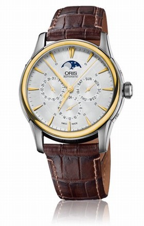 Oris Artelier Complication Silver Dial Automatic Men's Watch 781-7703-4351LS