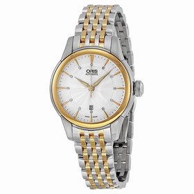 Oris Artelier Date Silver Dial Two-Tone Stainless Steel Ladies Watch 01 561 7687 4351-07 8 14 78