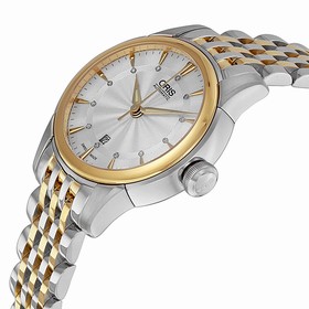Oris Artelier Date Silver Dial Two-Tone Stainless Steel Ladies Watch 01 561 7687 4351-07 8 14 78