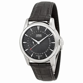 Oris Artelier Pointer Date Black Dial Black Leather Men's Watch 01 744 7665 4054-07 5 22 71FC