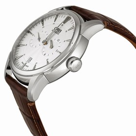 Oris Artelier Regulateur Automatic Silver Guilloche Dial Men's Watch 749-7667-4051LS