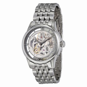 Oris Artelier Skeleton Dial Stainless Steel Men's Watch 01 734 7684 4051-07 8 21 77