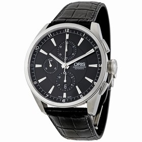 Oris Artix Chronograph 44mm Leather Strap Watch 674-7644-4054LS