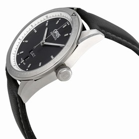Oris Artix GT Day Date Black Dial Leather Strap Automatic Men's Watch 735-7662-4174LS