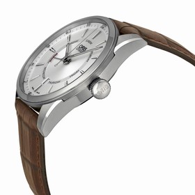 Oris Artix Pointer Day Automatic Silver Dial Brown Leather Men's Watch 755-7691-4051LS