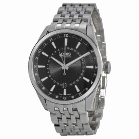 Oris Artix Pointer Moon Black Dial Stainless Steel Men's Watch 761-7691-4054MB